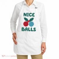 Nice Balls Funny Christmas Ornament Apron thumb 2