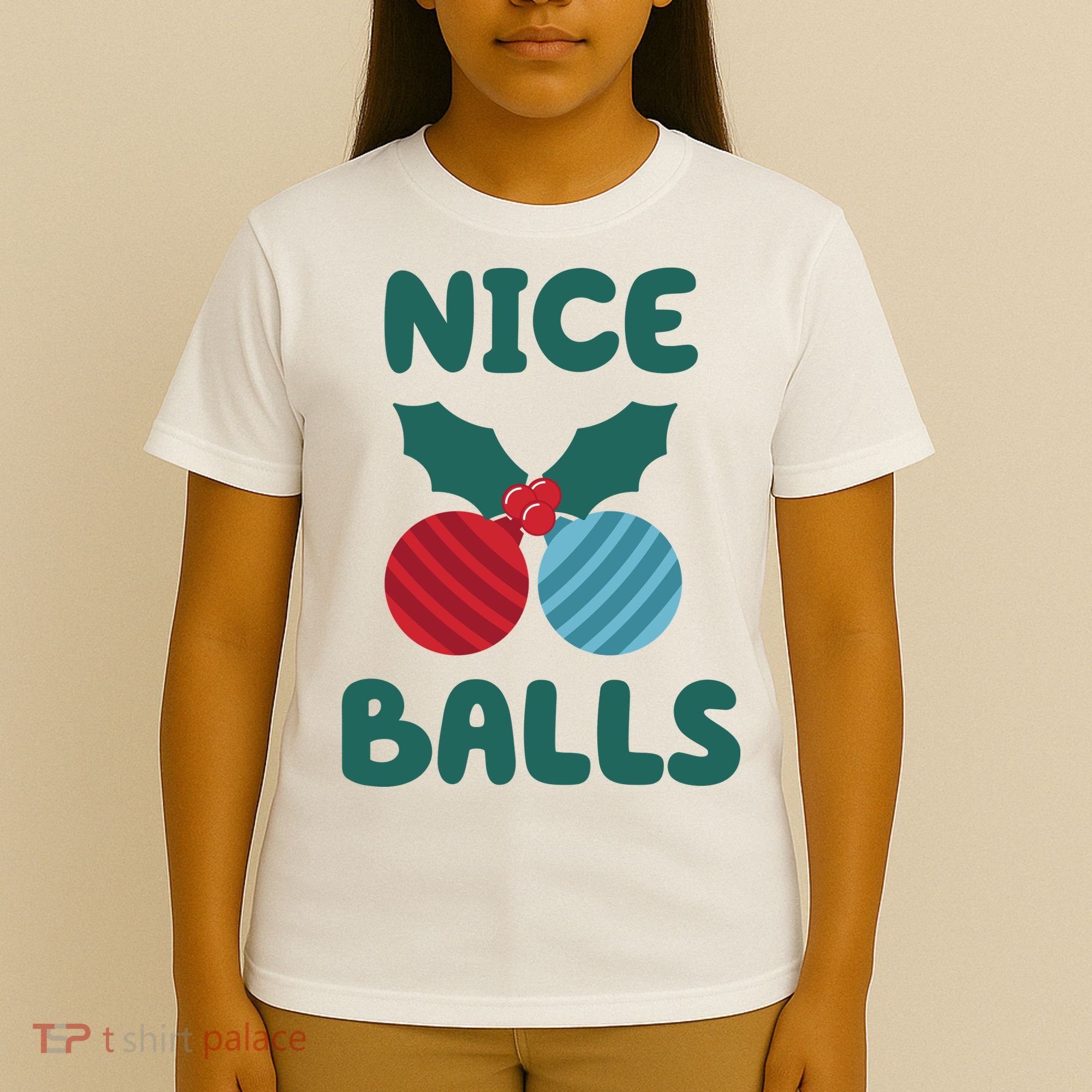Nice Balls Funny Christmas Ornament T-Shirt