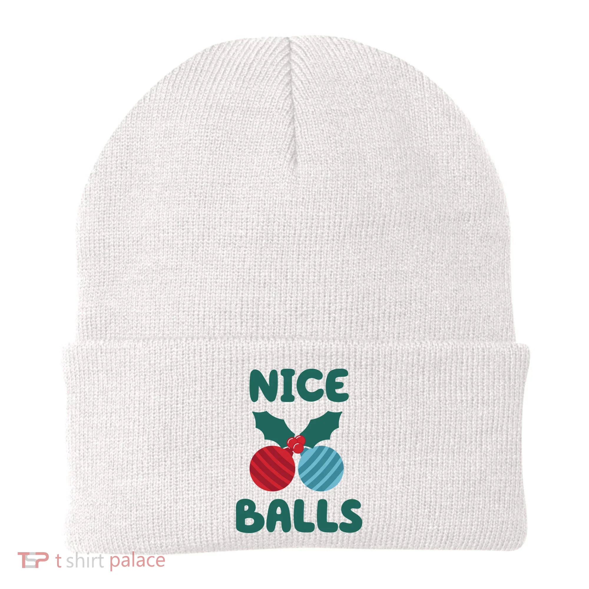 Nice Balls Funny Christmas Ornament Beanie