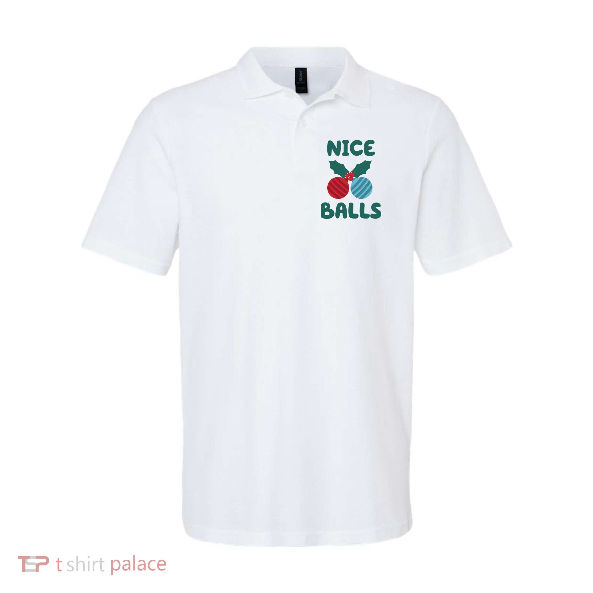 Nice Balls Funny Christmas Ornament Polo
