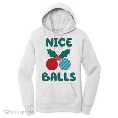 Nice Balls Funny Christmas Ornament Women's Hoodie