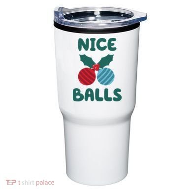 Nice Balls Funny Christmas Ornament Tumbler
