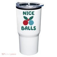 Nice Balls Funny Christmas Ornament Tumbler thumb 0