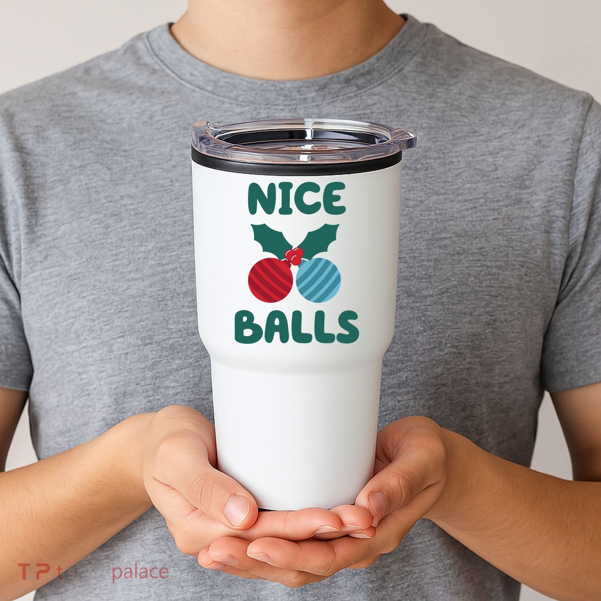 Nice Balls Funny Christmas Ornament Tumbler