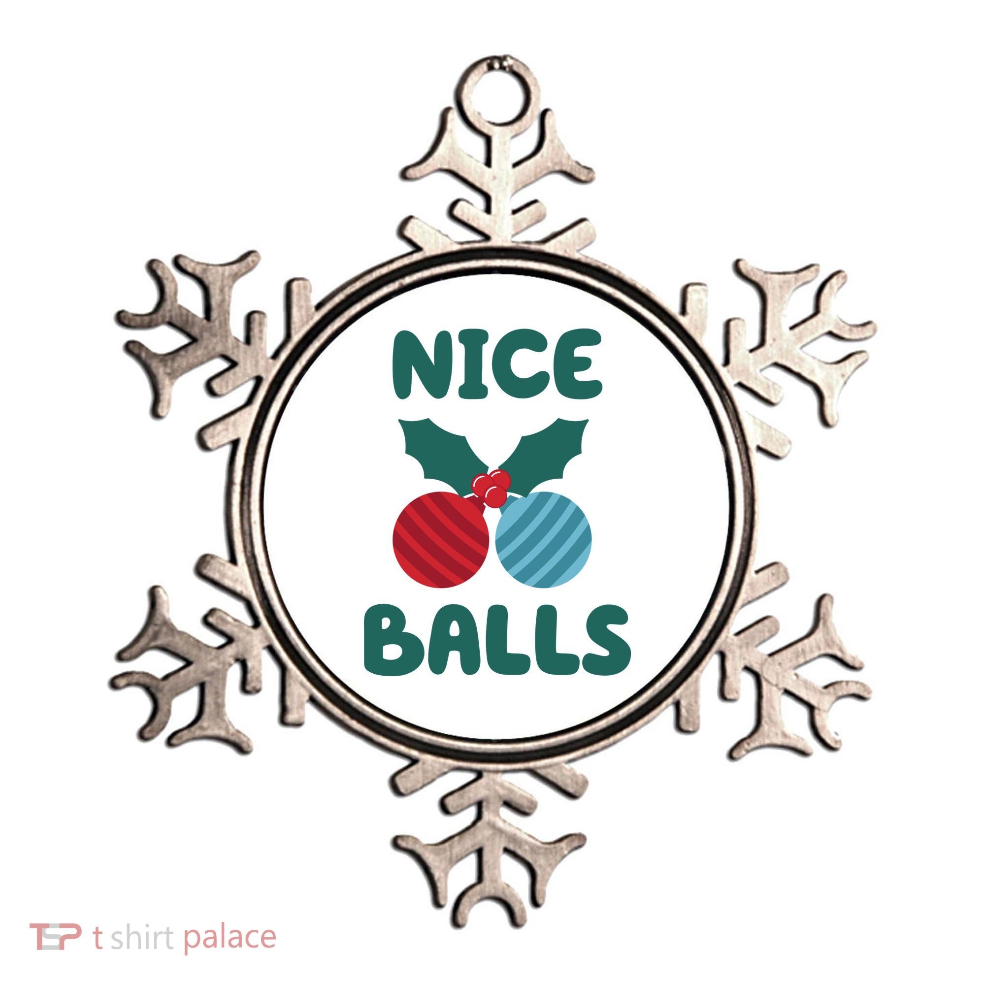 Nice Balls Funny Christmas Ornament Ornament
