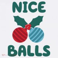 Nice Balls Funny Christmas Ornament Women's T-Shirt thumb 6