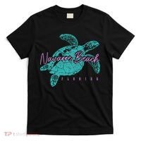 Navarre Beach Florida FL Sea Turtle Surfer Diving Vintage T-Shirt thumb 0
