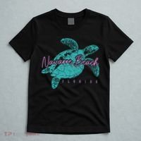 Navarre Beach Florida FL Sea Turtle Surfer Diving Vintage T-Shirt thumb 5