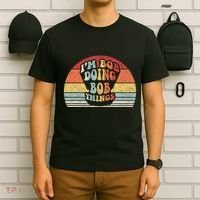 Name Bob Gift Vintage Retro IM Bob Doing Bob Things T-Shirt thumb 6