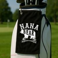 Nana Bear Grandmother Mothers Day Gift Golf Towel thumb 2
