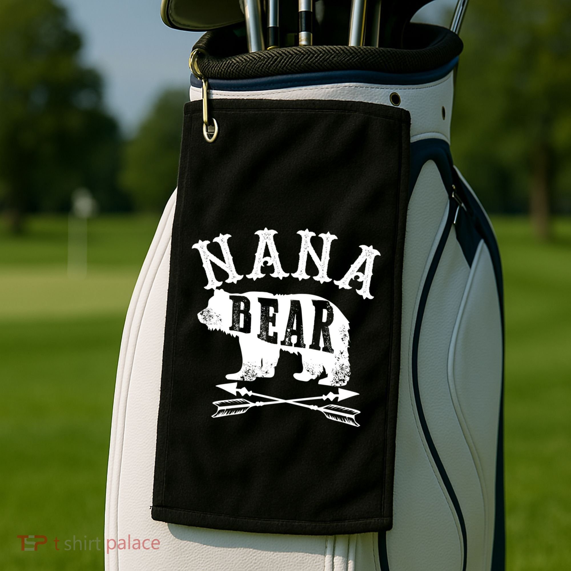 Nana Bear Grandmother Mothers Day Gift Golf Towel