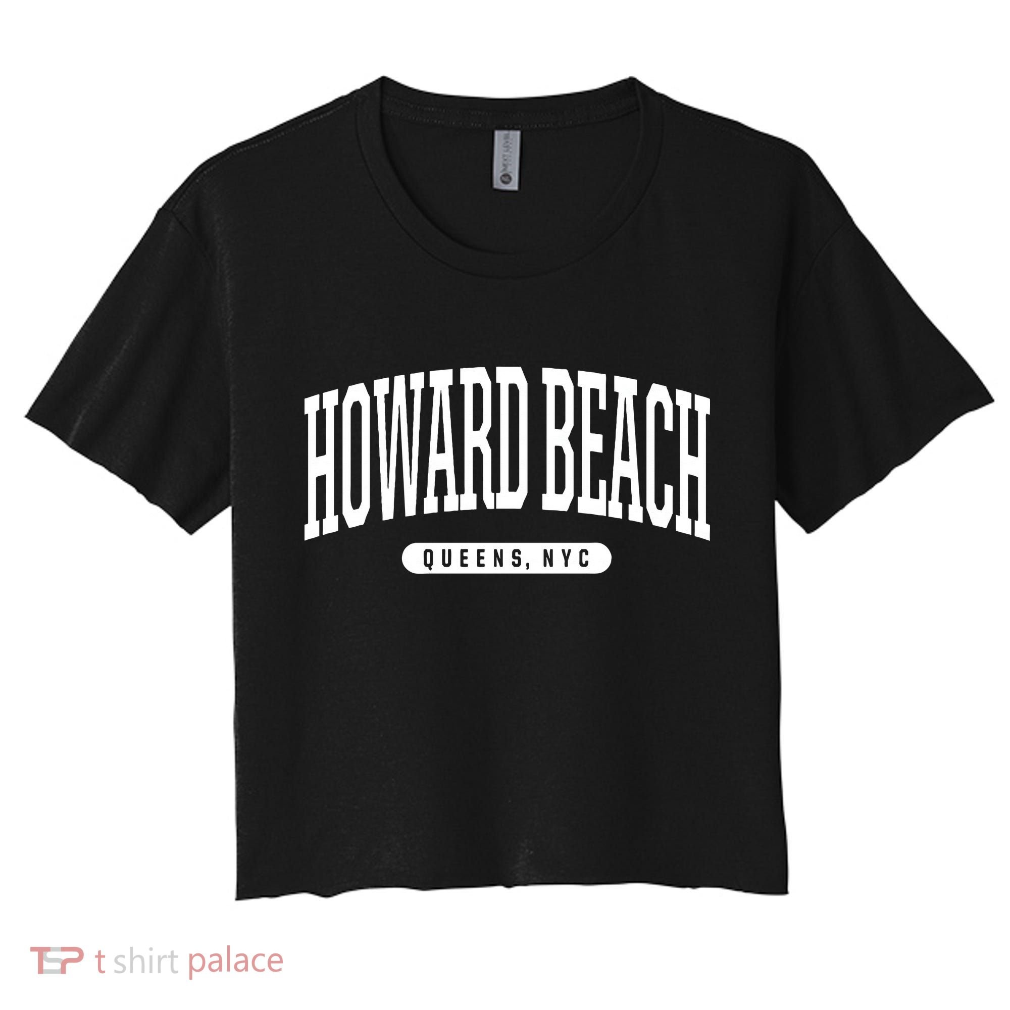 NYC Borough Howard Beach Queens New York City Women's Crop Top Tee