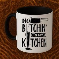 No Bitchin In My Kitchen Funny Executive Chef Coffee Mug thumb 2
