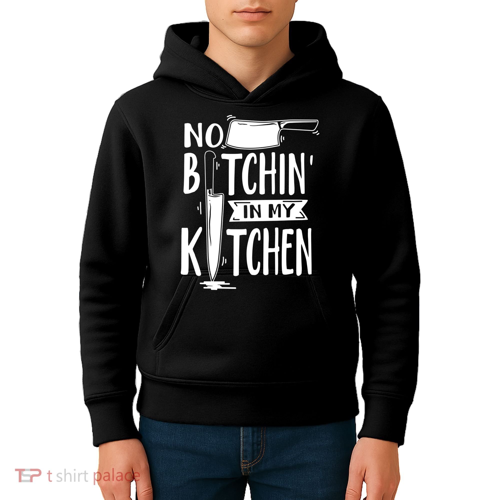 No Bitchin In My Kitchen Funny Executive Chef Kids Hoodie