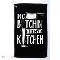No Bitchin' In My Kitchen Funny Executive Chef Golf Towel thumb 0