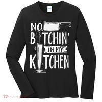 No Bitchin' In My Kitchen Funny Executive Chef Women's Long Sleeve Shirt thumb 0