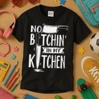 No Bitchin' In My Kitchen Funny Executive Chef Kids T-Shirt thumb 3