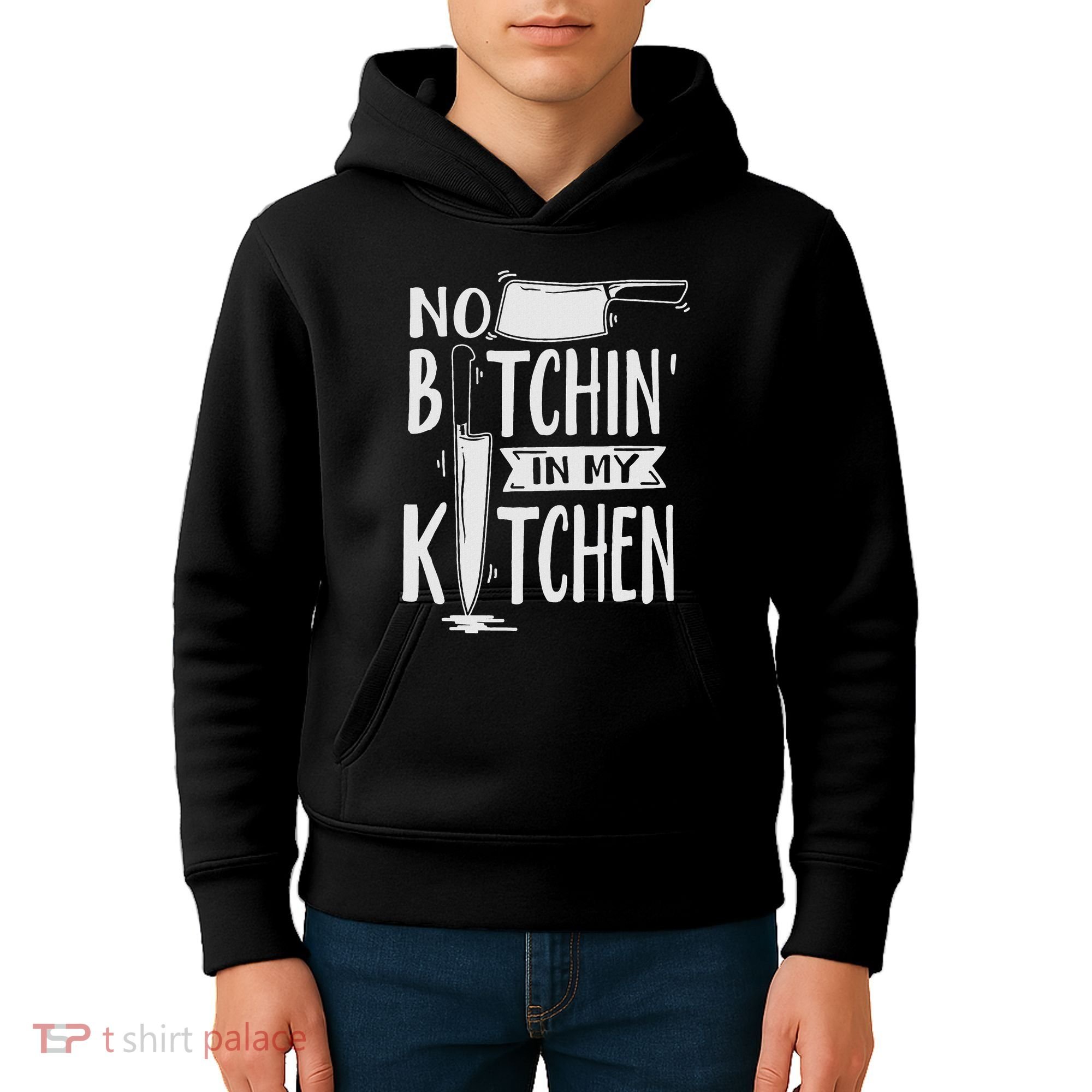 No Bitchin In My Kitchen Funny Executive Chef Kids Hoodie