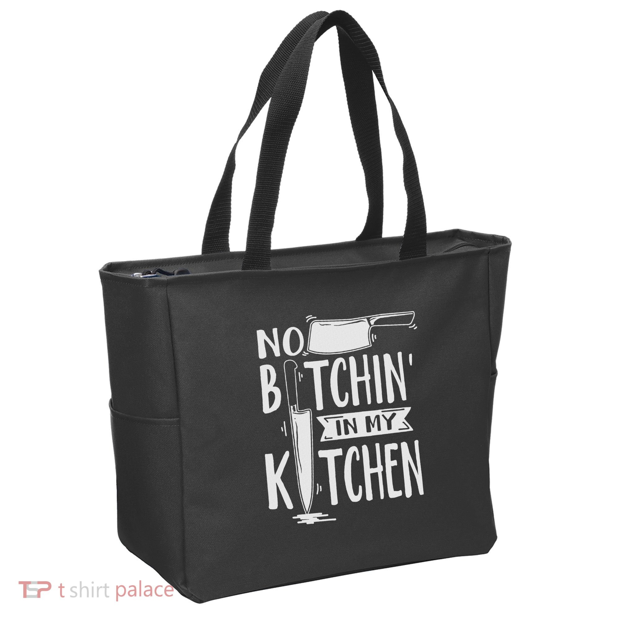 No Bitchin In My Kitchen Funny Executive Chef Tote Bag