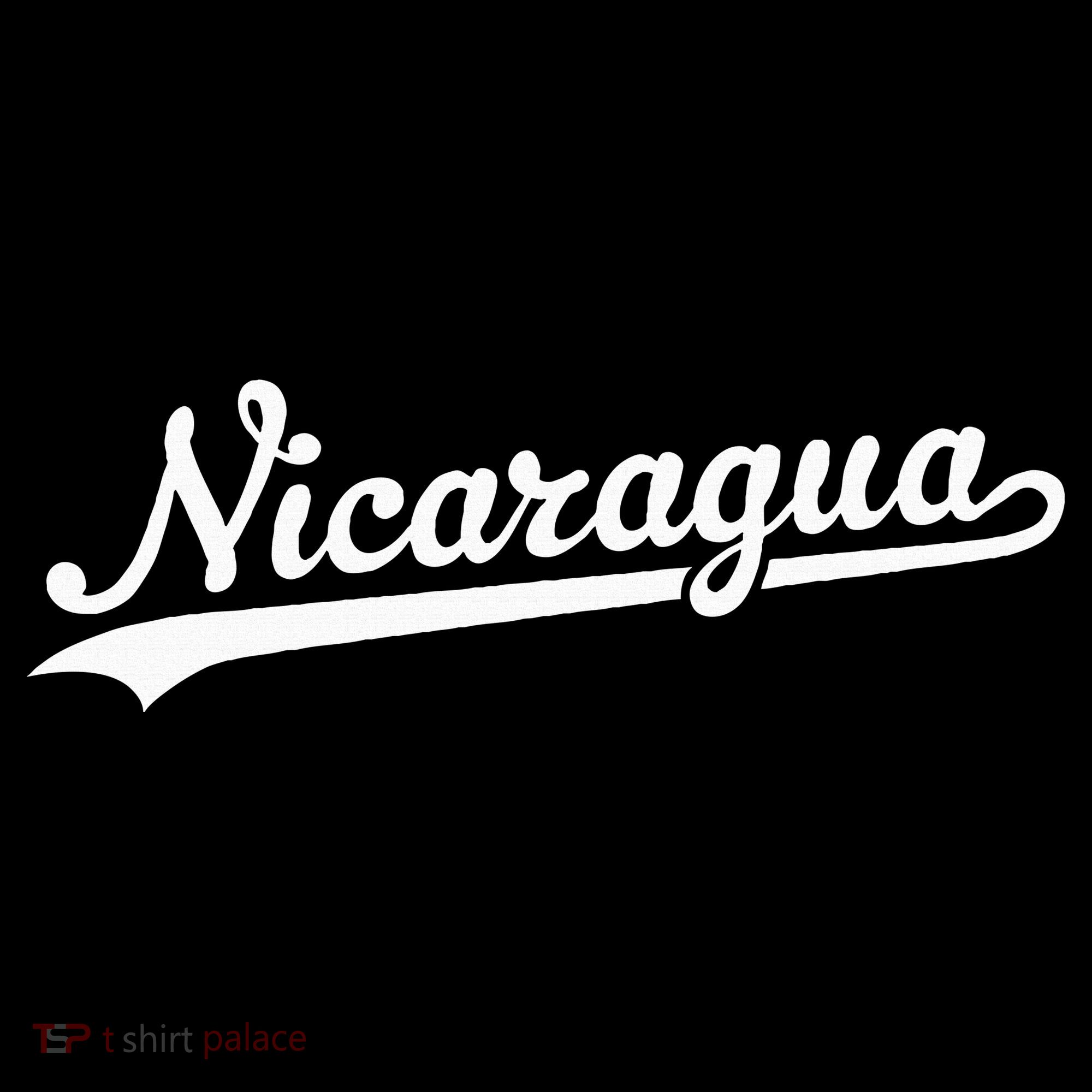 Nicaragua Baseball Jersey Script With Swoosh Women's Hoodie