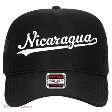 Nicaragua Baseball Jersey Script With Swoosh Hat