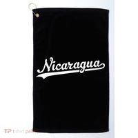 Nicaragua Baseball Jersey Script With Swoosh Golf Towel thumb 0