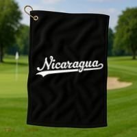 Nicaragua Baseball Jersey Script With Swoosh Golf Towel thumb 1