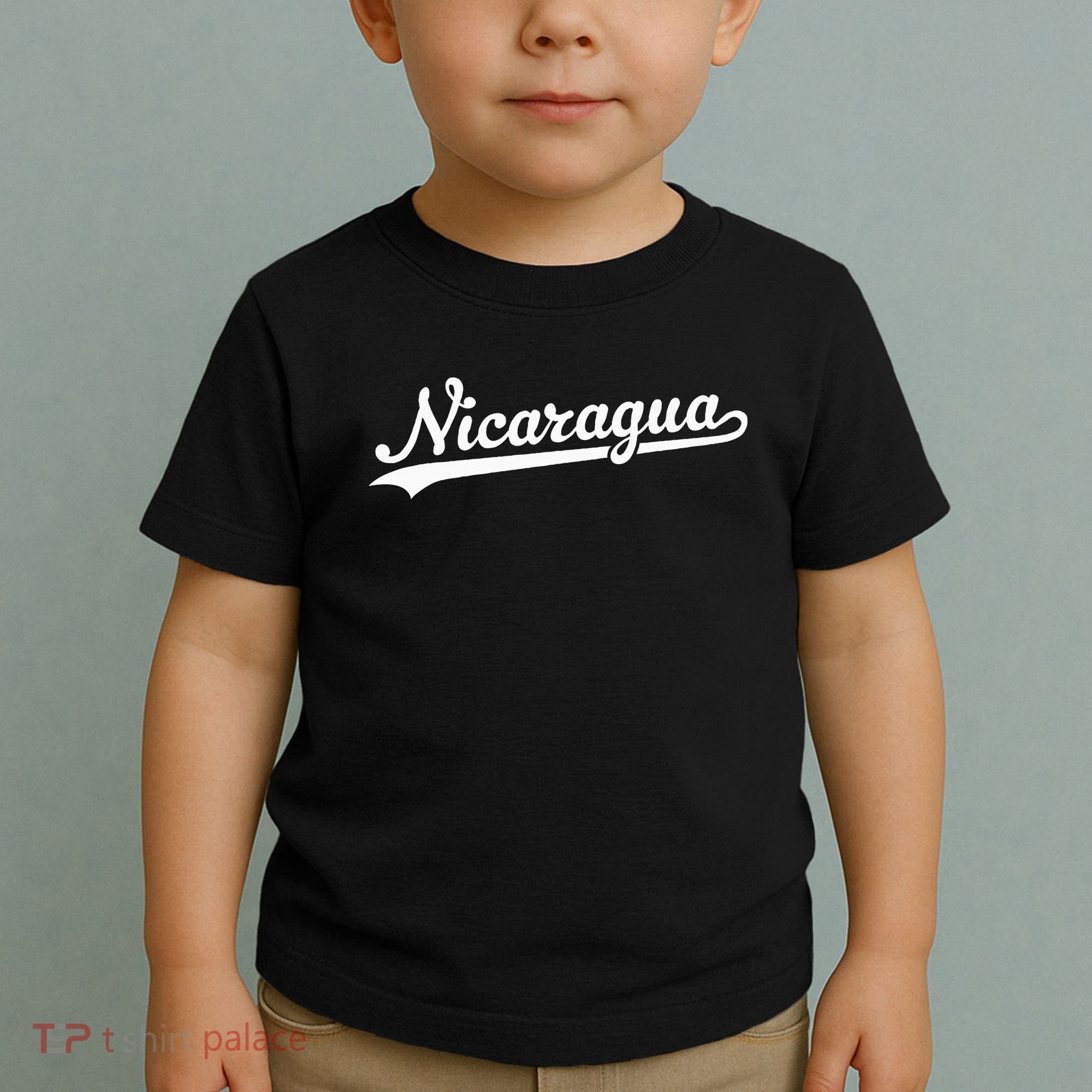 Nicaragua Baseball Jersey Script With Swoosh Toddler T-Shirt