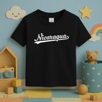 Nicaragua Baseball Jersey Script With Swoosh Toddler T-Shirt thumb 3