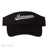 Nicaragua Baseball Jersey Script With Swoosh Visor thumb 0