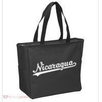Nicaragua Baseball Jersey Script With Swoosh Tote Bag thumb 2