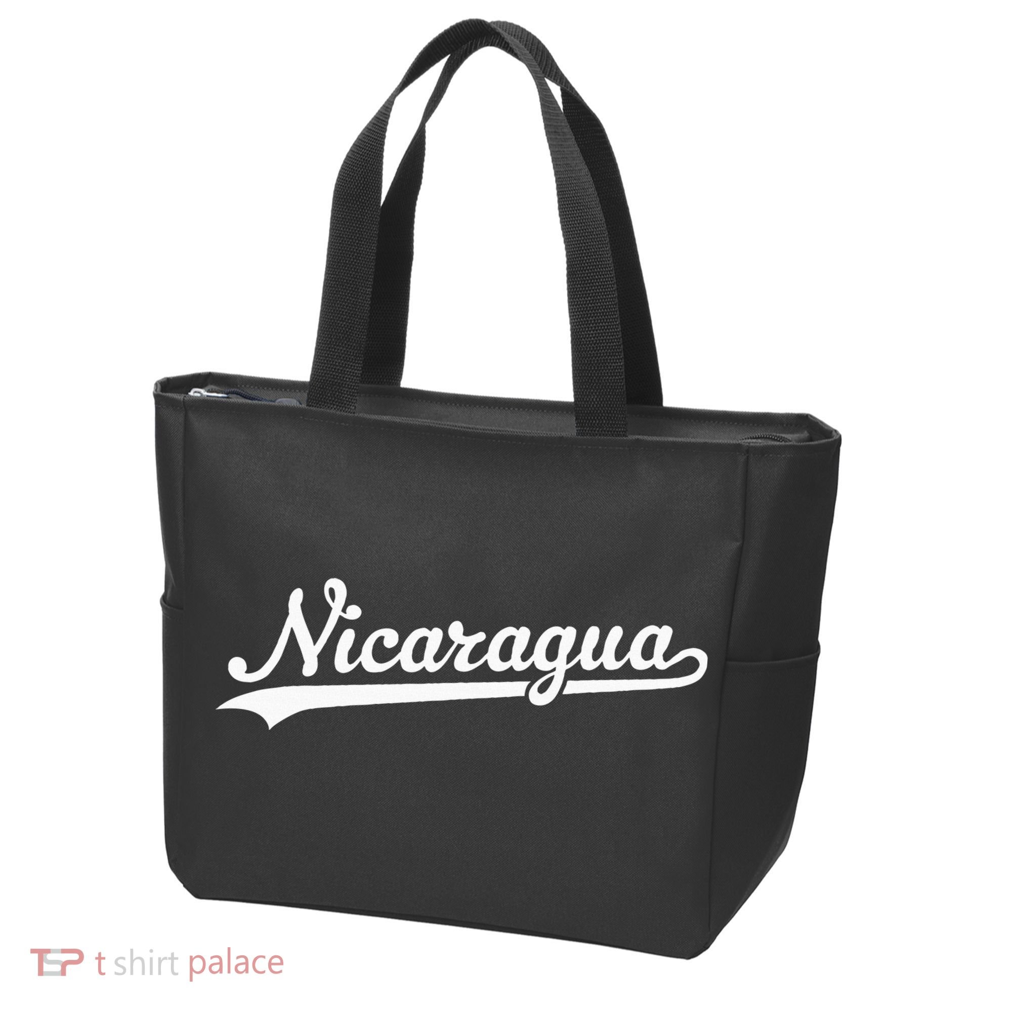 Nicaragua Baseball Jersey Script With Swoosh Tote Bag