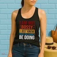 Not Bossy Just Know What I Should Be Doing Funny Sayings Women's Tank Top thumb 2