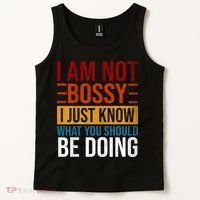 Not Bossy Just Know What I Should Be Doing Funny Sayings Tank Top thumb 2