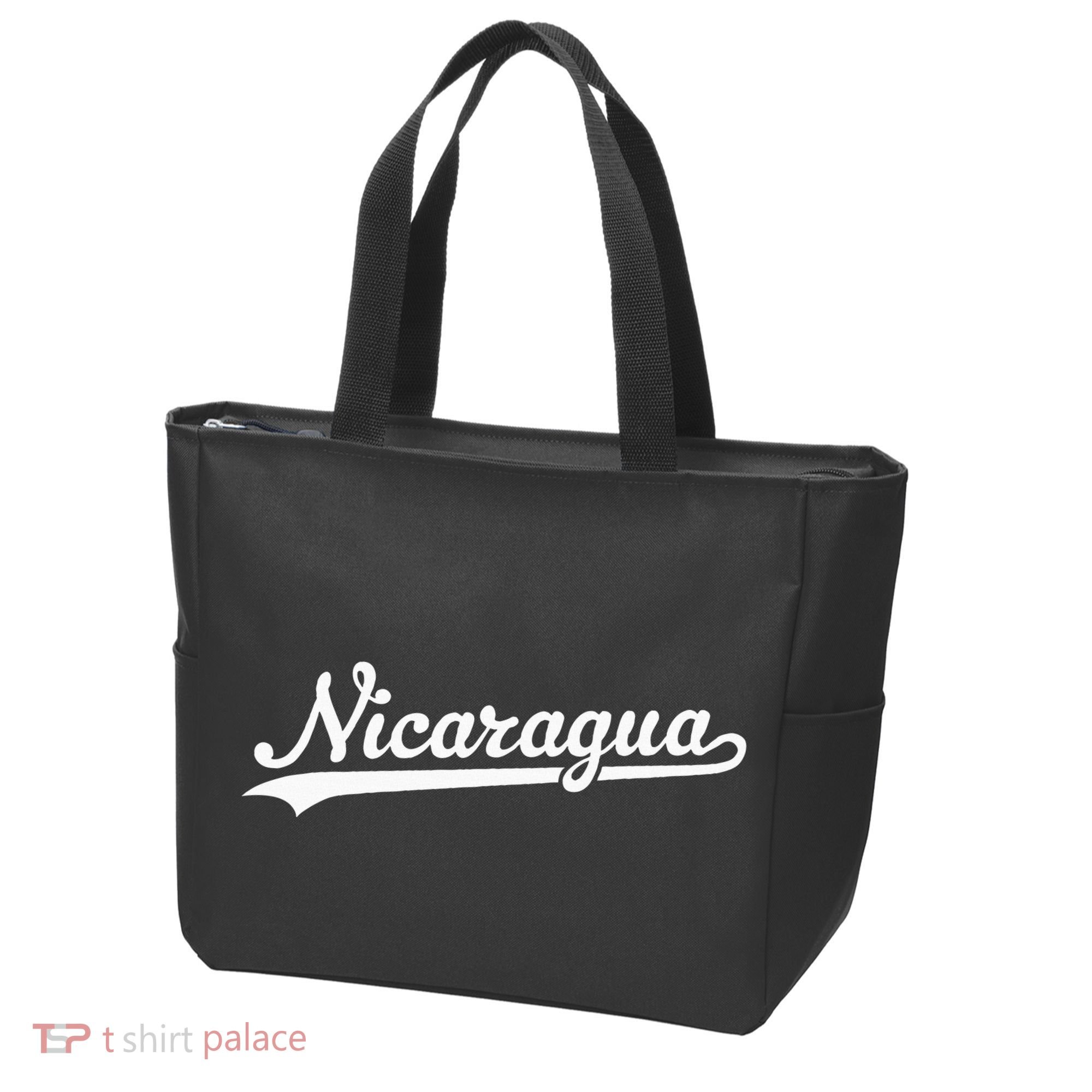 Nicaragua Baseball Jersey Script With Swoosh Tote Bag