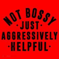 Not Bossy Just Aggressively Helpful Funny Santa Hat thumb 1