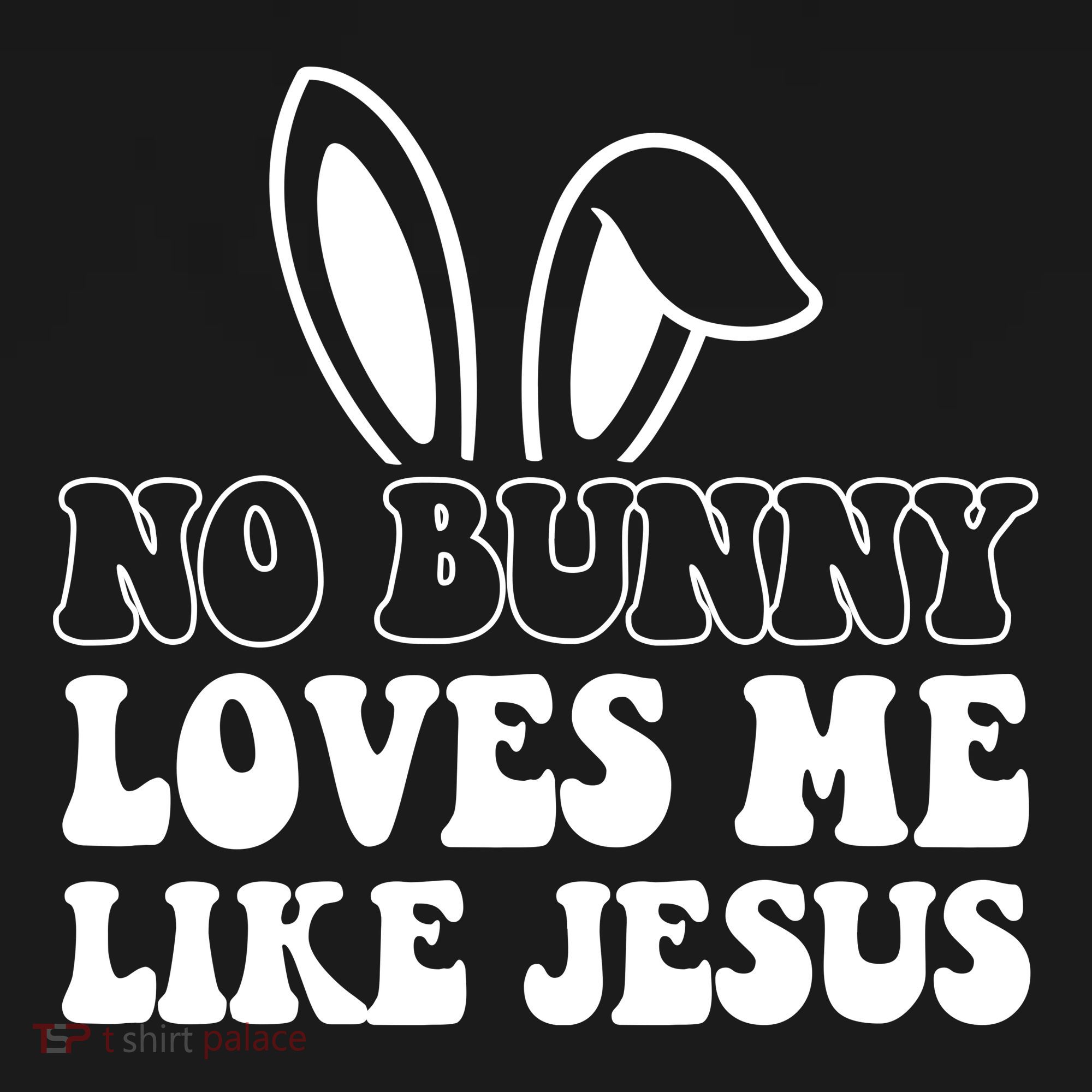 No Bunny Loves Me Like Jesus Cute Easter Apron