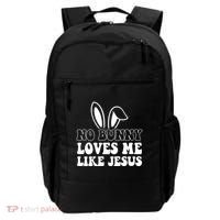 No Bunny Loves Me Like Jesus Cute Easter Backpack thumb 0