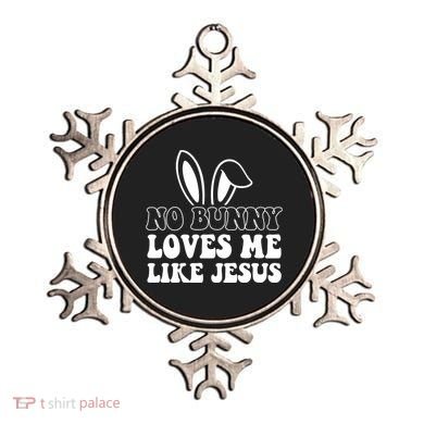 No Bunny Loves Me Like Jesus Cute Easter Ornament