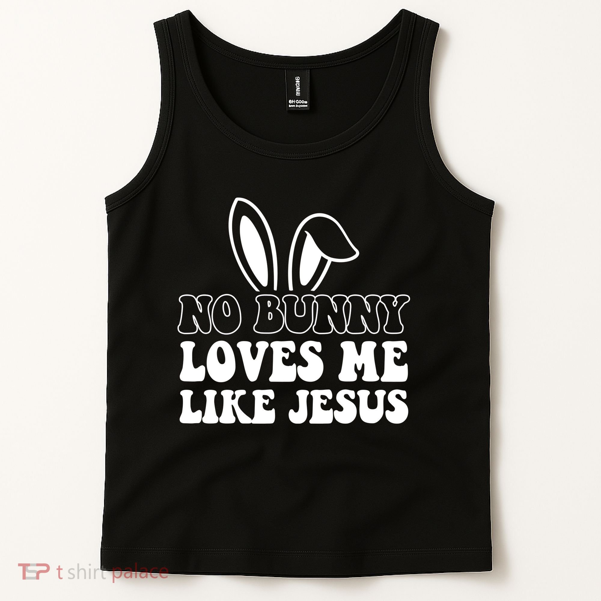 No Bunny Loves Me Like Jesus Cute Easter Tank Top