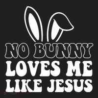 No Bunny Loves Me Like Jesus Cute Easter Golf Towel thumb 3