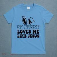 No Bunny Loves Me Like Jesus Cute Easter T-Shirt thumb 4