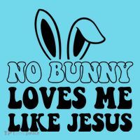 No Bunny Loves Me Like Jesus Cute Easter T-Shirt thumb 6