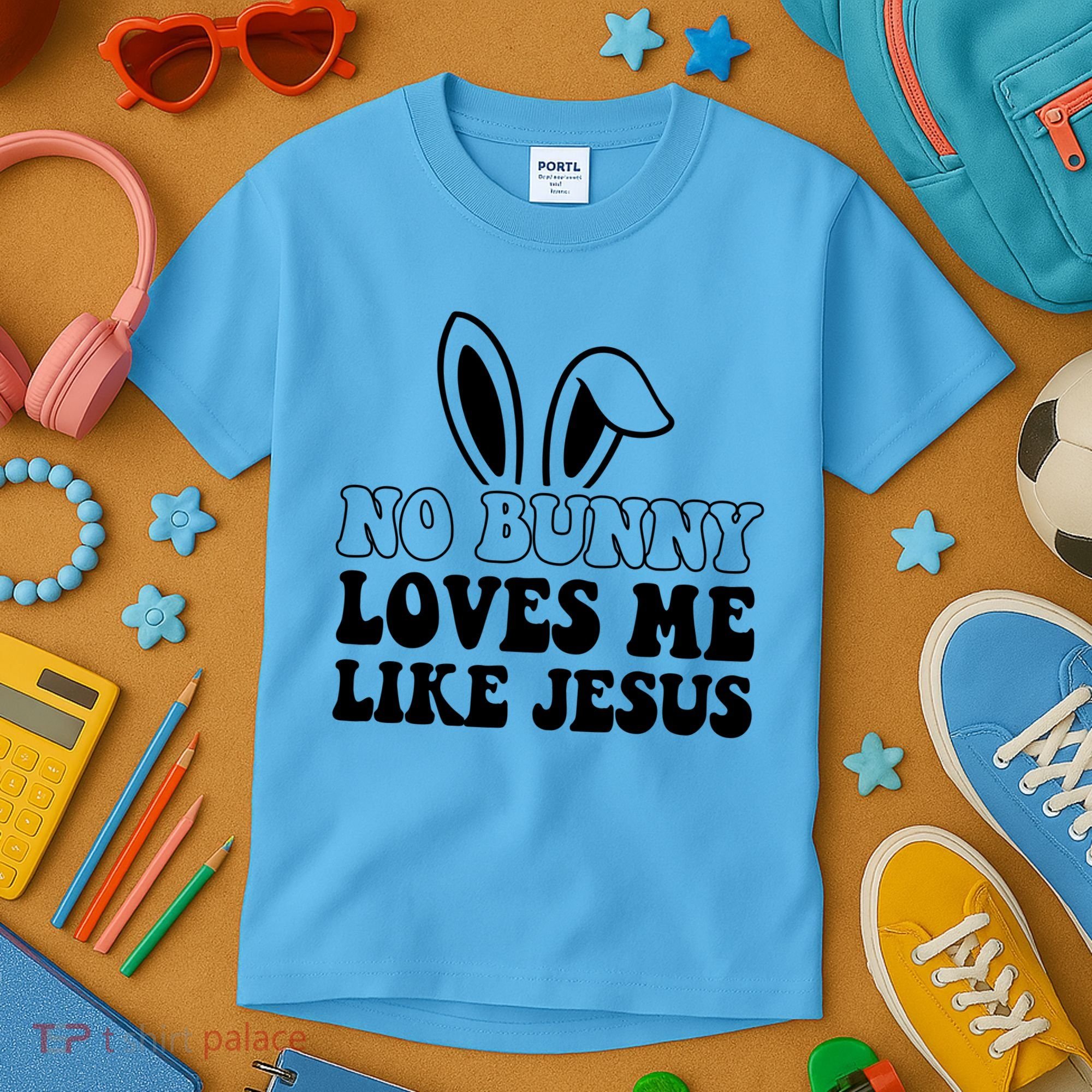 No Bunny Loves Me Like Jesus Cute Easter Kids T-Shirt
