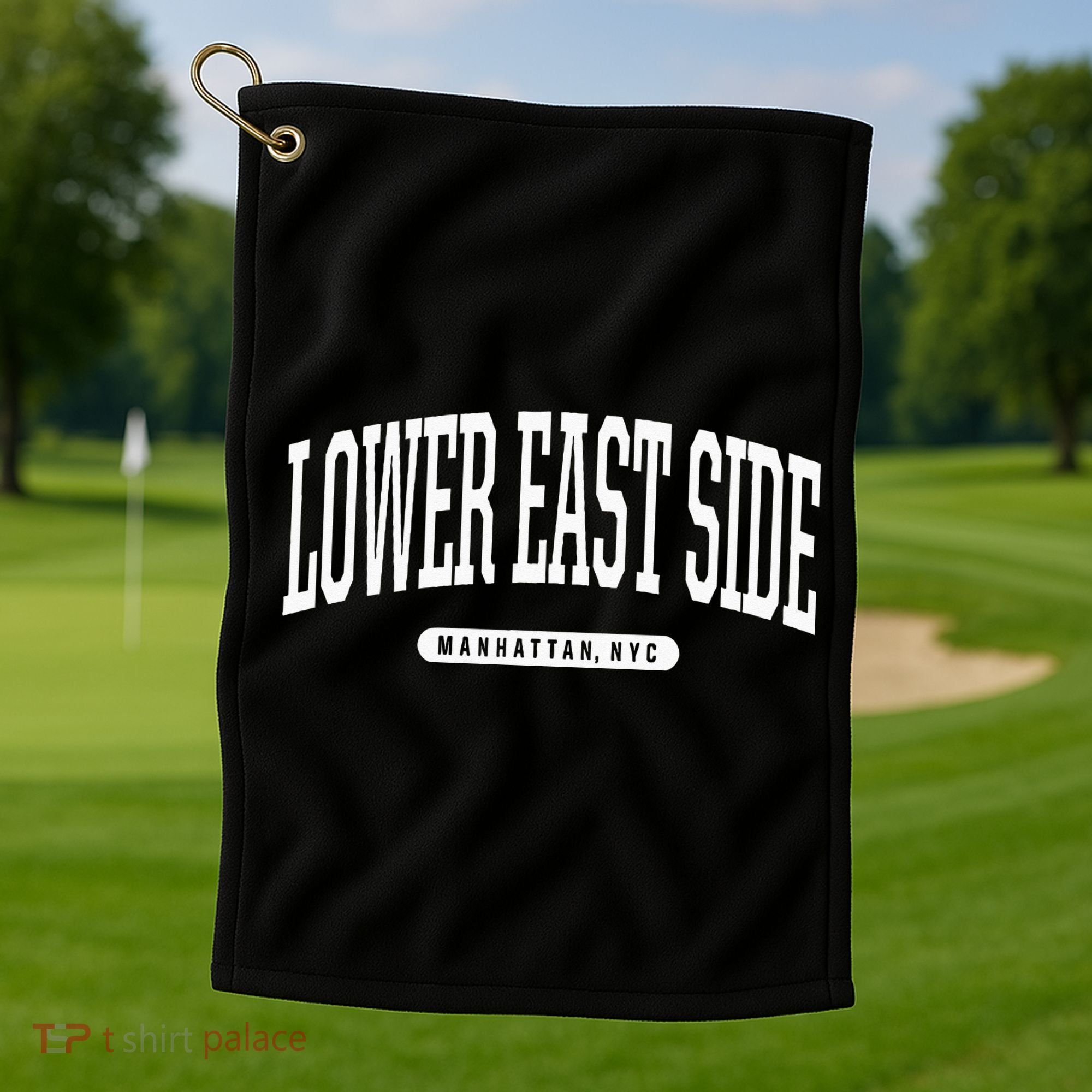NYC Borough Lower East Side Manhattan New York Golf Towel