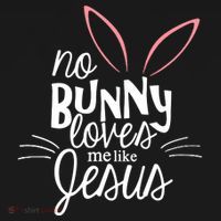 No Bunny Loves Me Like Jesus Easter Coaster thumb 2
