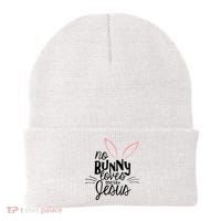 No Bunny Loves Me Like Jesus Easter Beanie thumb 0