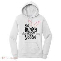No Bunny Loves Me Like Jesus Easter Women's Hoodie thumb 0
