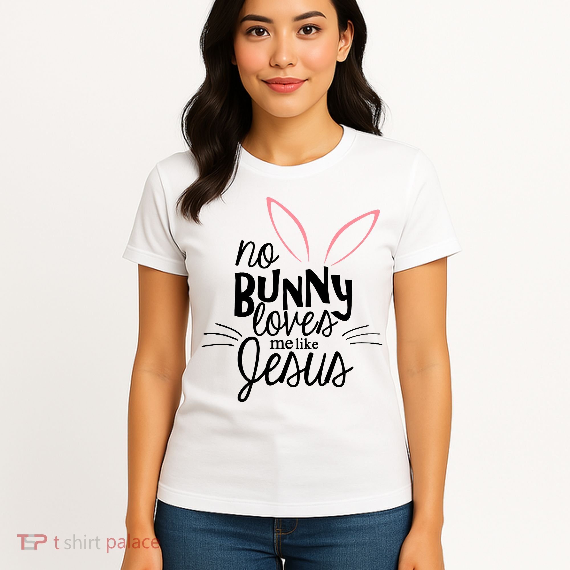 No Bunny Loves Me Like Jesus Easter Women's T-Shirt