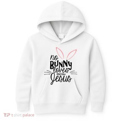No Bunny Loves Me Like Jesus Easter Kids Hoodie